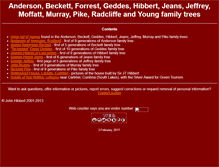 Tablet Screenshot of hibbertfamily.org